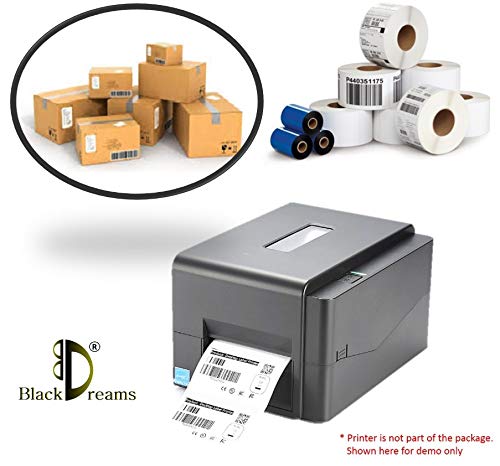 110 X 300 Meters Thermal Transfer Barcode Labels Ribbon Premium Wax for Printer TSC, Zebra, Citzen, Datamax, Thosiba, Sato Etc (Pack of 1)