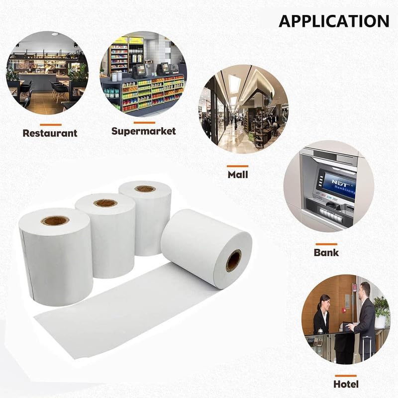 Direct Thermal Shipping Labels Roll 3x5 inch (400 Labels) – White Self-Adhesive Printer Stickers for Shipping, Packaging, and Parcel Printing